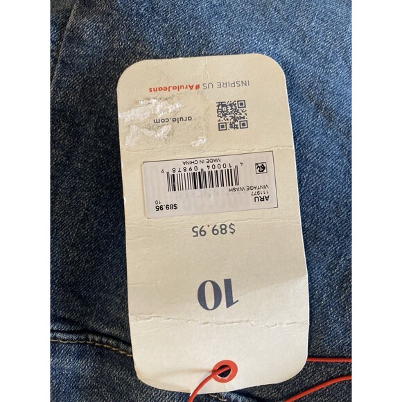 NWT Arula Vintage Wash 33 Inch High Rise Flare Jeans Size 10 - Picture 9 of 14